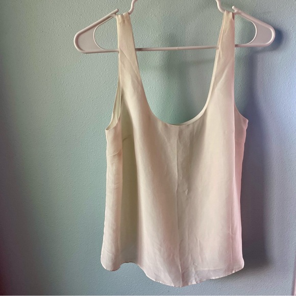 AYR Tops - AYR silk scoop neck top blouse white size small